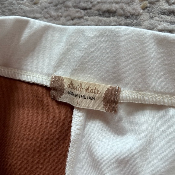 Altar’d State Brown and White Mini Skirt — NWT - Picture 5 of 9